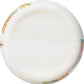 Round object with colorful pattern on a white background
