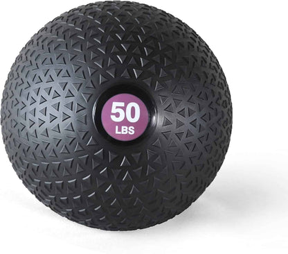PRISP Weighted Slam Medicine Ball – Non-Bounce Fitness Ball with Easy-Grip Textured Surface for Core, Strength & Conditioning Workouts PRISP