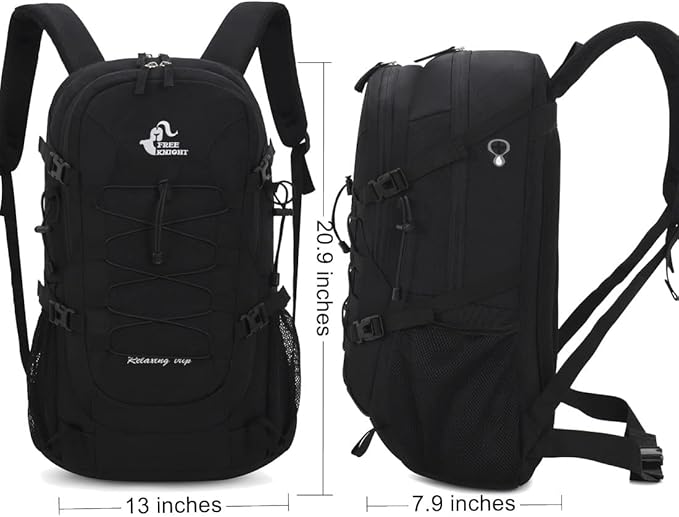 Bseash 40L Waterproof Hiking Backpack with Rain Cover – Lightweight Camping Daypack for Travel, Climbing, Skiing, and Outdoor Adventures FitCore Supply