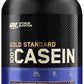 Optimum Nutrition Gold Standard 100% Casein protein powder container