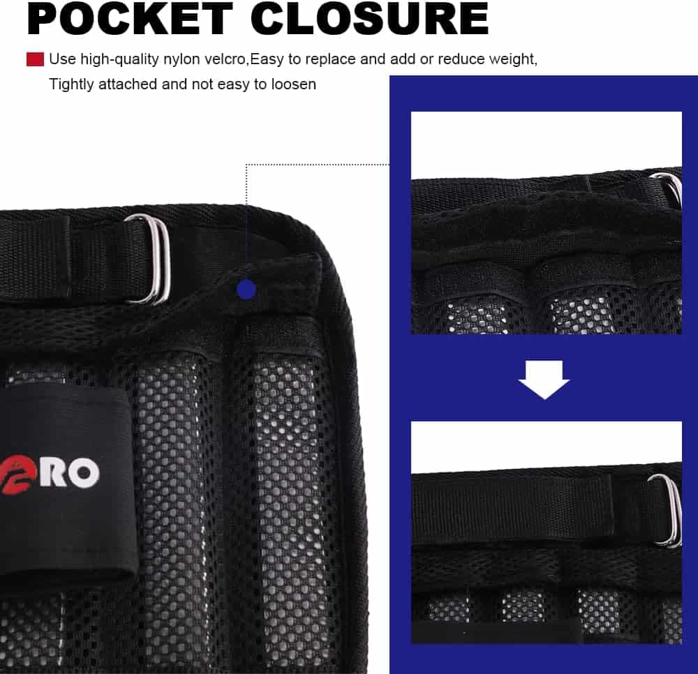 Black bag with pocket closure feature and Pro brand logo.