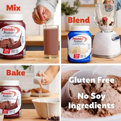 Premier Protein Powder – Chocolate & Vanilla Milkshake – 30g Whey Protein, 1g Sugar, Keto Friendly, Gluten Free – 17 Servings Premier Protein