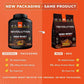 Comparison of Revolution Nutrition protein product packaging on an orange background
