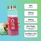 Hand holding a 'cira' bottle with health benefits displayed on a gradient background