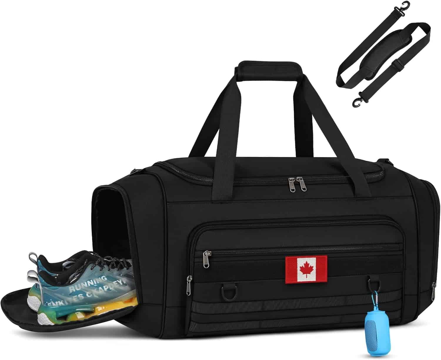 NUBILY Waterproof Gym Bag for Men – 40L/55L Large Sports Travel Duffle with Shoes Compartment