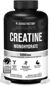 Jacked Factory Creatine Monohydrate supplement bottle on a white background