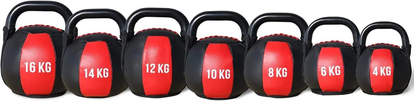 PRISP Soft Kettlebell – Sand-Filled Weight with Rigid Handle for Safe Home Workouts PRISP