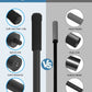 Comparison of a yoga stick with different material options on a gray background