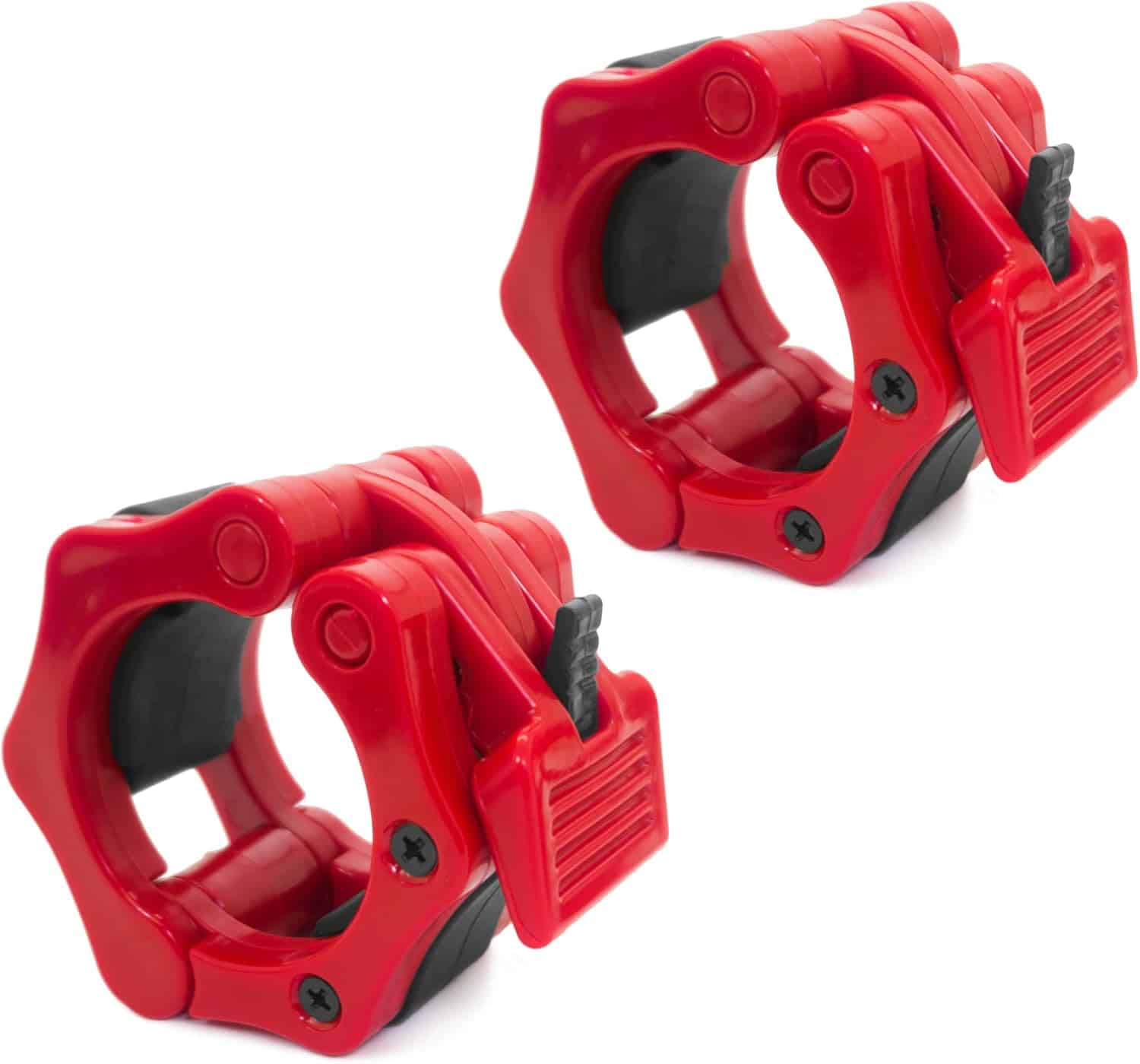 ProsourceFit Olympic Barbell Clamp Collars – Quick Release 2-Inch Barbell Clips (Pair) for Powerlifting, Weightlifting & Strength Training ProsourceFit