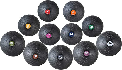 PRISP Weighted Slam Medicine Ball – Non-Bounce Fitness Ball with Easy-Grip Textured Surface for Core, Strength & Conditioning Workouts PRISP