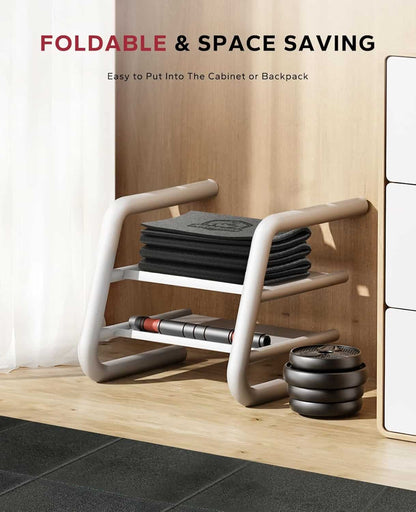 Exercise Equipment Mats – 6-Piece Interlocking Rubber & EVA Foam Tiles (24 sq ft) | Heavy-Duty Non-Slip Home Gym Flooring for Weightlifting, Cardio & Fitness Equipment FitCore Supply