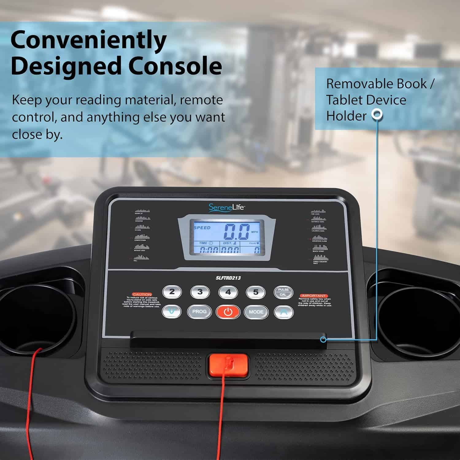 Car console with a digital display and text highlighting features