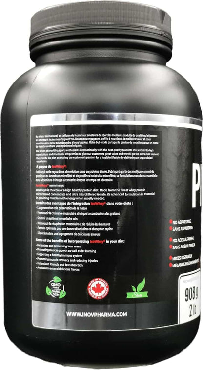 Black supplement container with text and branding on a white background