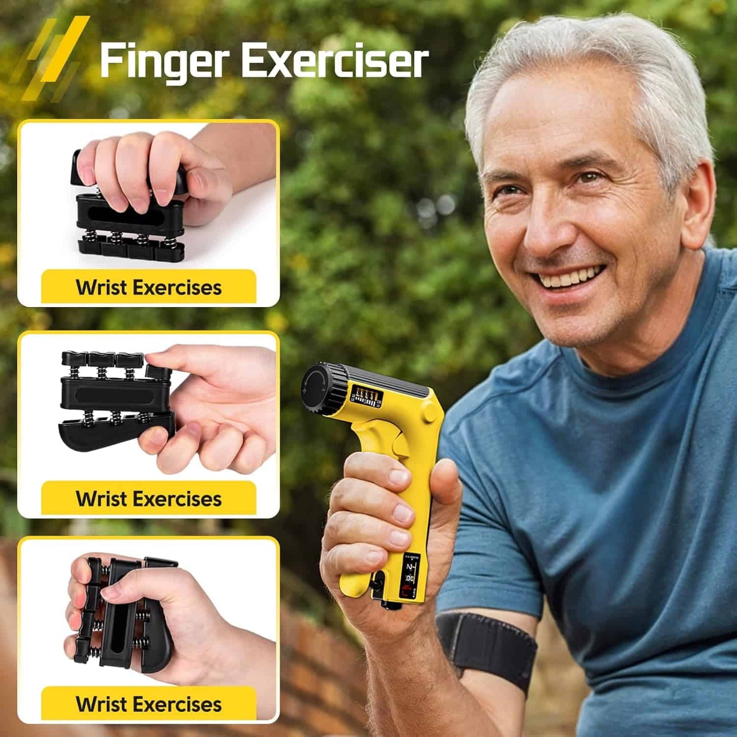 Hand Grip Strength Trainer Kit – 6 Pack Adjustable Resistance FitCore Supply