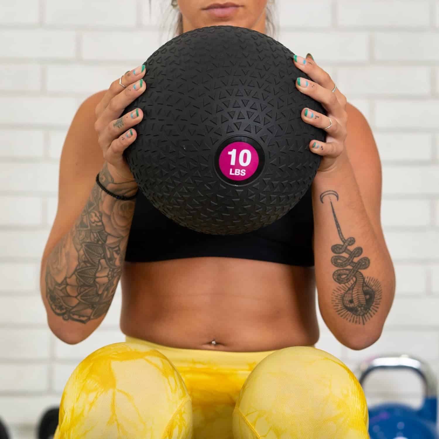 PRISP Weighted Slam Medicine Ball – Non-Bounce Fitness Ball with Easy-Grip Textured Surface for Core, Strength & Conditioning Workouts PRISP