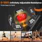 Gym equipment with infinitely adjustable resistance display and usage scenarios.