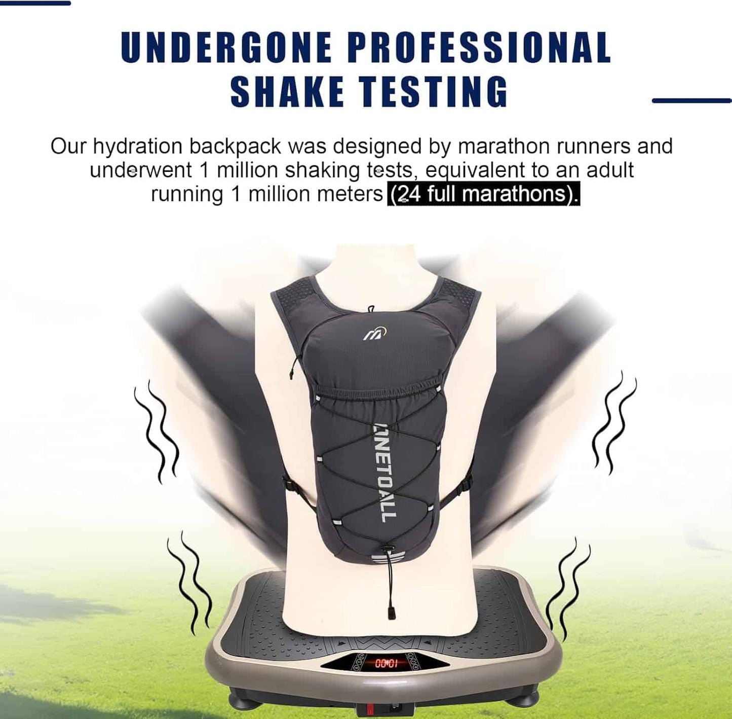 Lightweight Hydration Running Vest – 5.5L Pack with 2L Bladder for Marathon, Trail Running, Hiking & Cycling (Unisex, 150g) ONETOALL