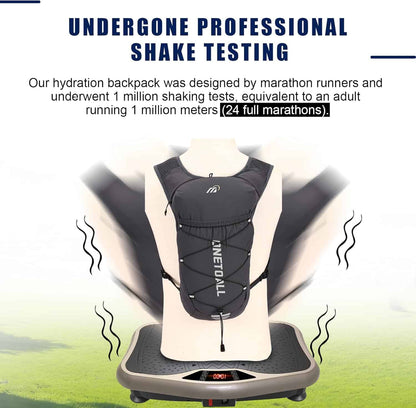 Lightweight Hydration Running Vest – 5.5L Pack with 2L Bladder for Marathon, Trail Running, Hiking & Cycling (Unisex, 150g) ONETOALL