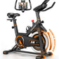 DMSUN indoor cycling bike with magnetic resistance feature on a white background