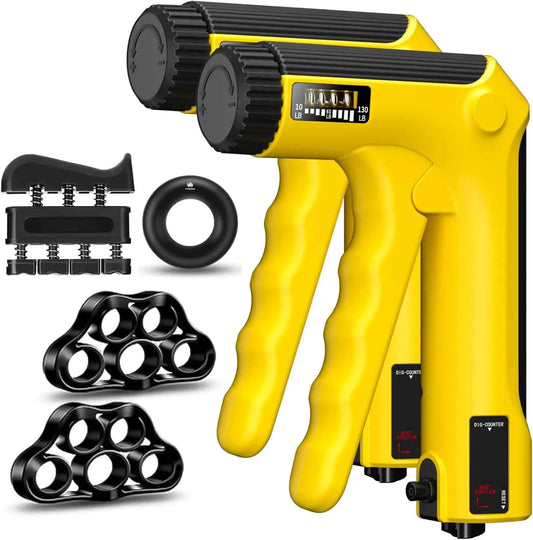 Hand Grip Strength Trainer Kit – 6 Pack Adjustable Resistance FitCore Supply