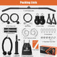 Packing list of SERT pulley system components including cables, pulleys, and accessories.