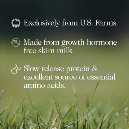 Text about milk from U.S. farms with a green field background