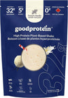 Goodprotein high protein plant-based shake package with vanilla flavor