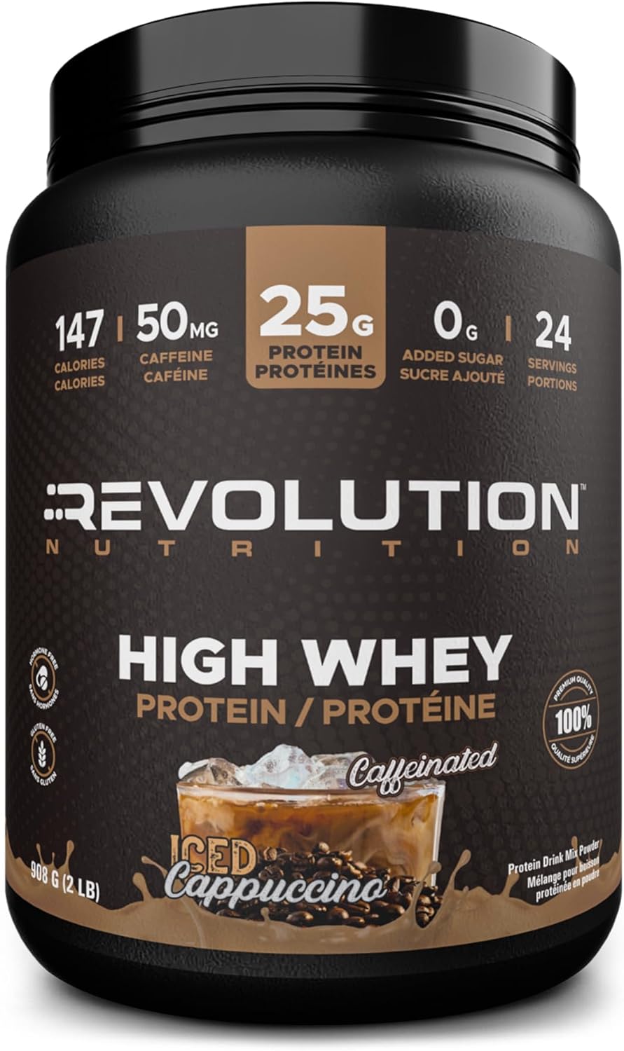 Revolution High Whey Caffeinated Whey Protein Powder Revolution Nutrition