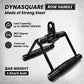 Dynasquare row handle with specifications on a gray background