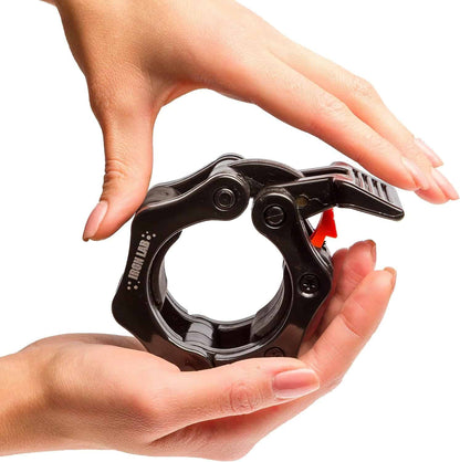 Iron Lab 2-Inch Olympic Barbell Clamps – Pair of Heavy-Duty Quick Release Barbell Collars for Weightlifting, CrossFit & Powerlifting Iron Lab