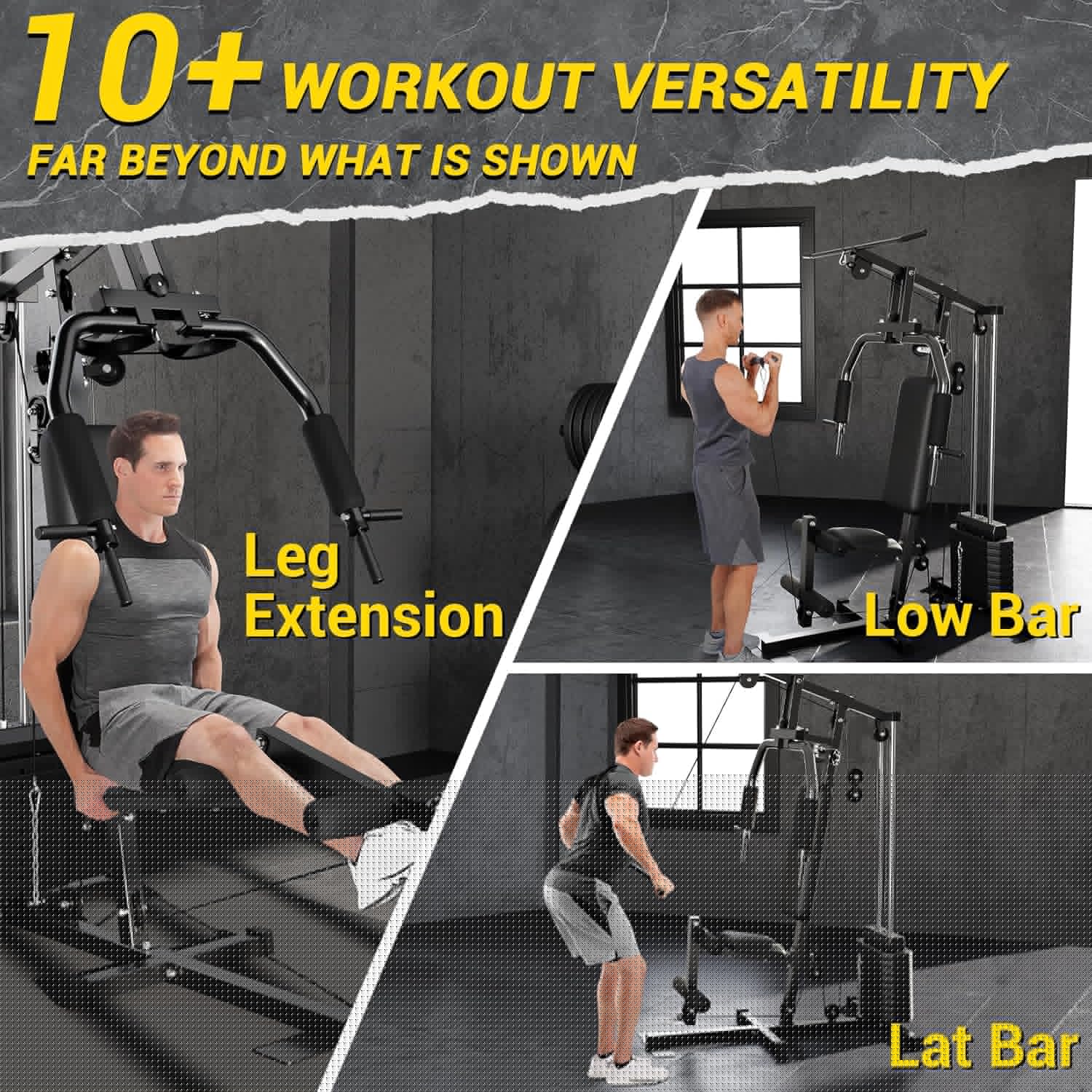Precision Integrated Carbon Workout Hub: 100LB Home Gym