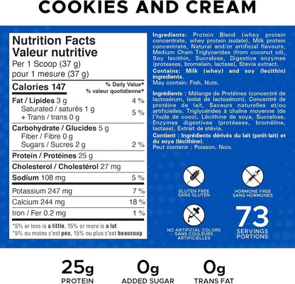 Revolution High Whey Whey Isolate Protein Powder 6LB, Cookies and Cream Revolution Nutrition