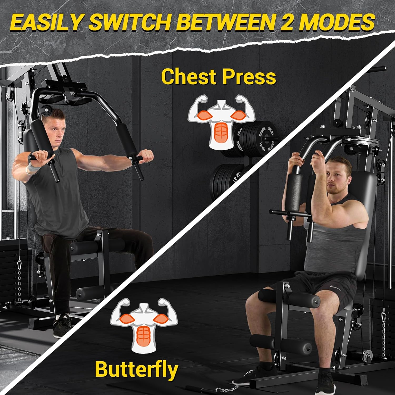 Precision Integrated Carbon Workout Hub: 100LB Home Gym