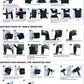 Instructions for using a weighted vest, ankle weights, and a weighted grip on a white background.