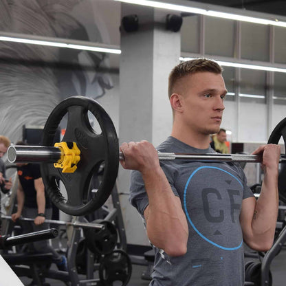 Iron Lab 2-Inch Olympic Barbell Clamps – Pair of Heavy-Duty Quick Release Barbell Collars for Weightlifting, CrossFit & Powerlifting Iron Lab