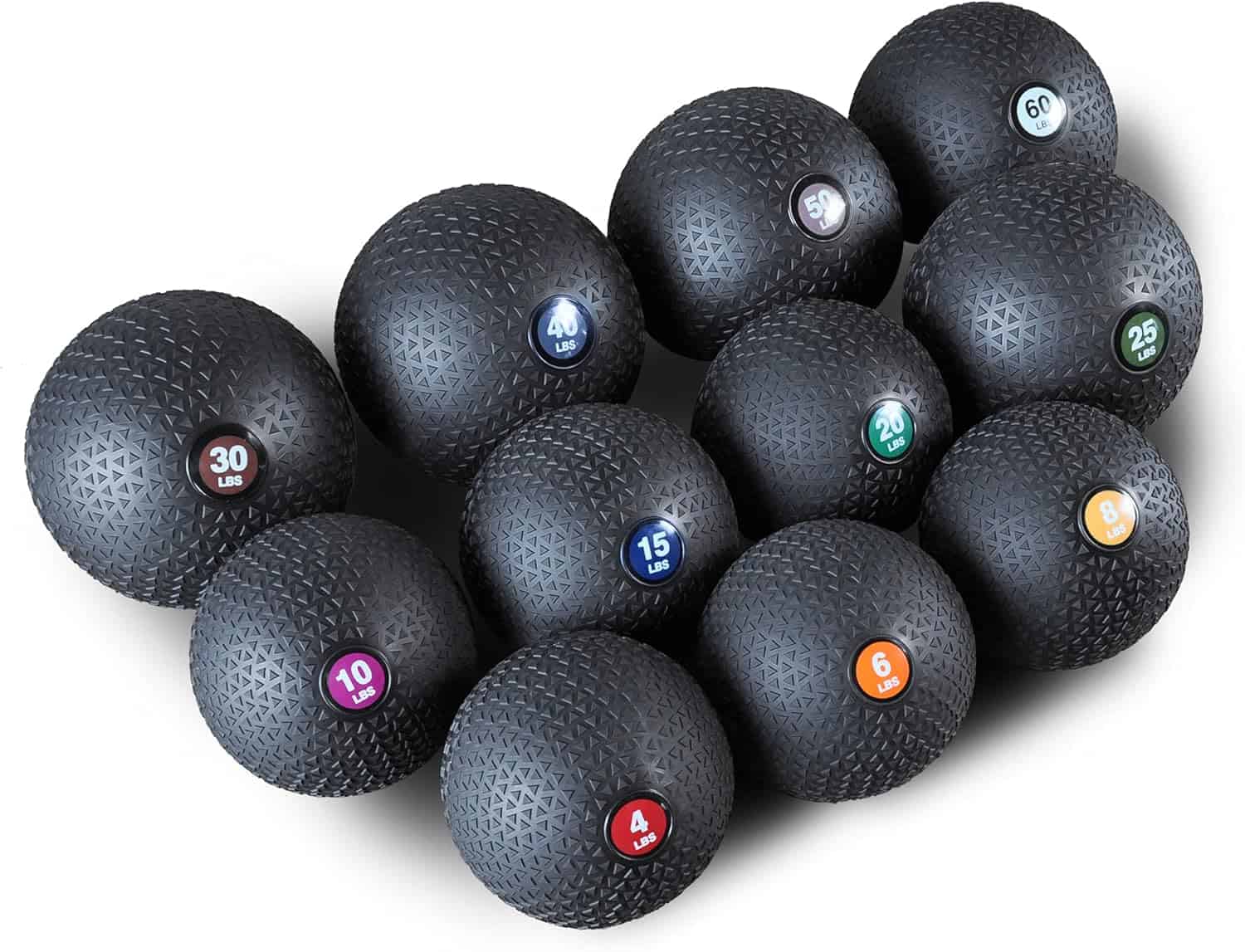 PRISP Weighted Slam Medicine Ball – Non-Bounce Fitness Ball with Easy-Grip Textured Surface for Core, Strength & Conditioning Workouts PRISP