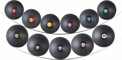 PRISP Weighted Slam Medicine Ball – Non-Bounce Fitness Ball with Easy-Grip Textured Surface for Core, Strength & Conditioning Workouts PRISP