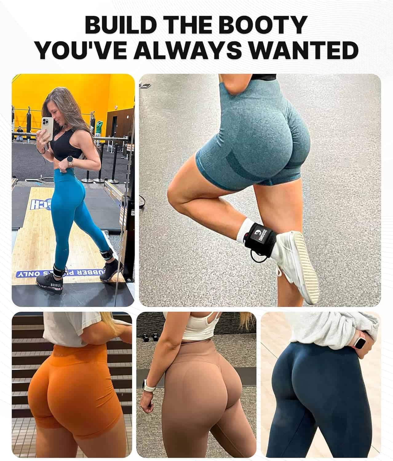 DMoose Ankle Straps for Cable Machines – Glute & Leg Kickback Straps for Gym & Home Use DMoose