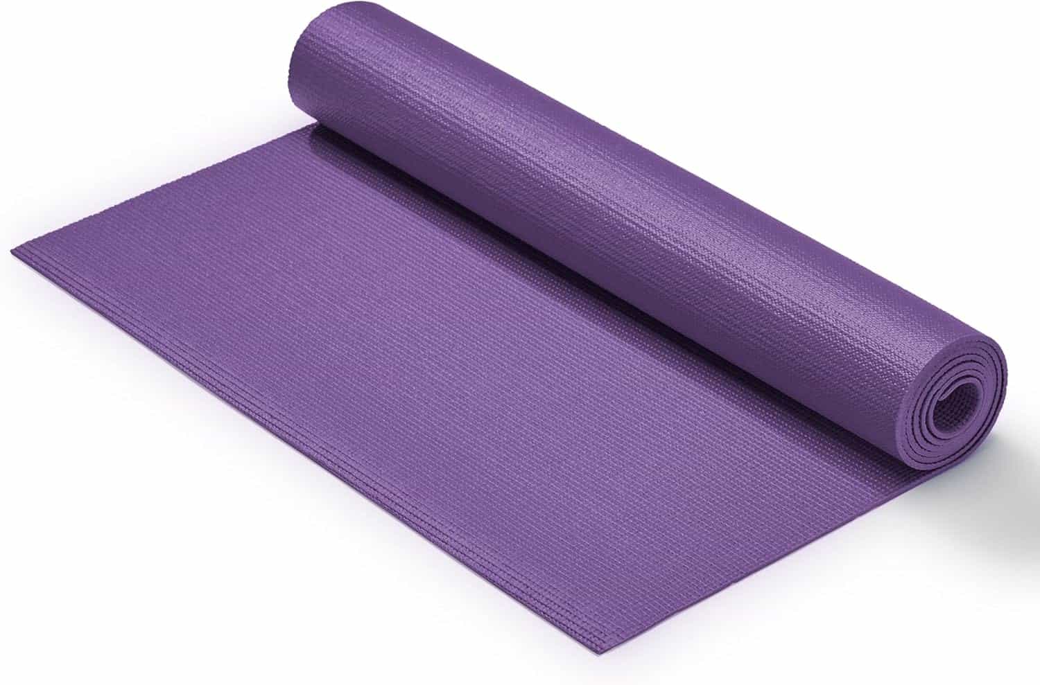 Sunny Health & Fitness Non-Slip Yoga Mat – Durable, Textured, Lightweight & Cushioned – Ideal for Yoga, Pilates, Meditation & Floor Exercises – Compact & Portable Sunny Health & Fitness