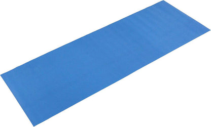 Blue yoga mat on a white background