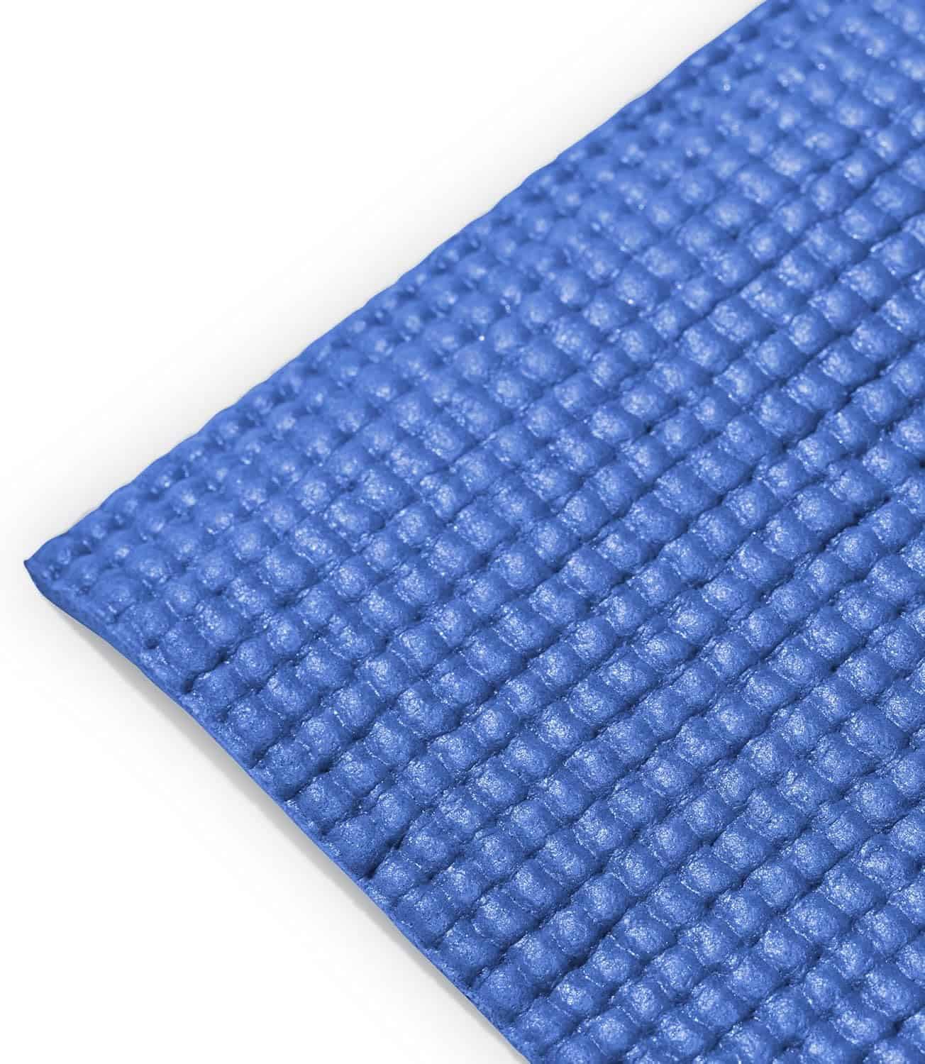Blue textured mat on a white background