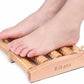 Rikans Wooden Foot Massager Roller – Large Dual Arch for relieving foot strain and discomfort.