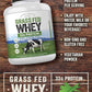 Carlyle Grass Fed Whey Protein Powder – 33g Protein, Unflavored, Sugar-Free & Hormone-Free (5 lb) Carlyle