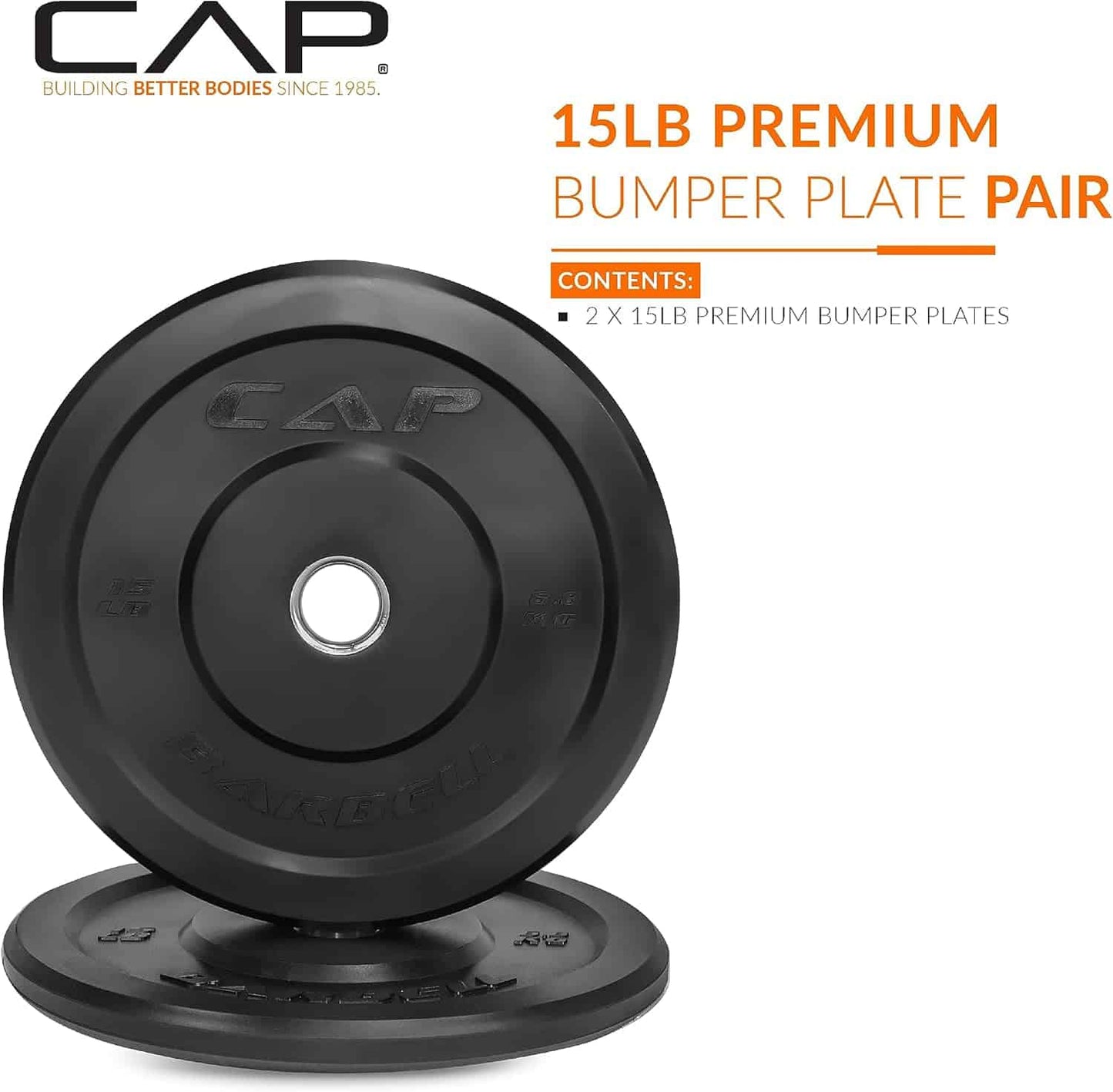 CAP Barbell Rubber Olympic Bumper Plate | Multiple Options CAP Barbell