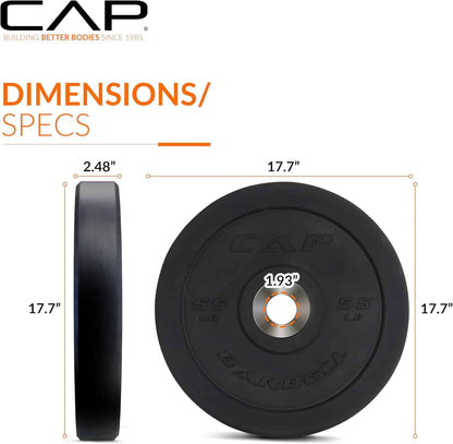 CAP Barbell Rubber Olympic Bumper Plate | Multiple Options CAP Barbell