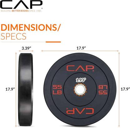 CAP Barbell Rubber Olympic Bumper Plate | Multiple Options CAP Barbell