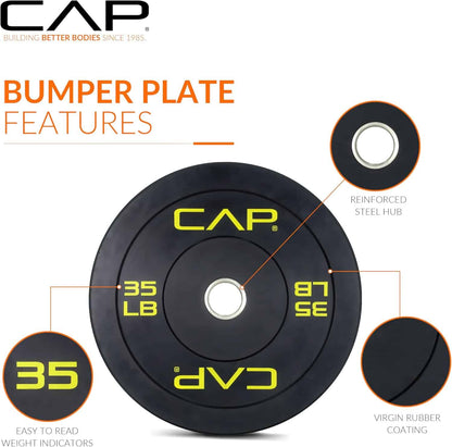 CAP Barbell Rubber Olympic Bumper Plate | Multiple Options CAP Barbell