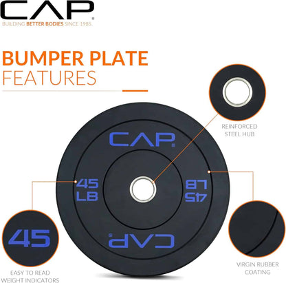 CAP Barbell Rubber Olympic Bumper Plate | Multiple Options CAP Barbell