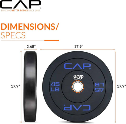 CAP Barbell Rubber Olympic Bumper Plate | Multiple Options CAP Barbell