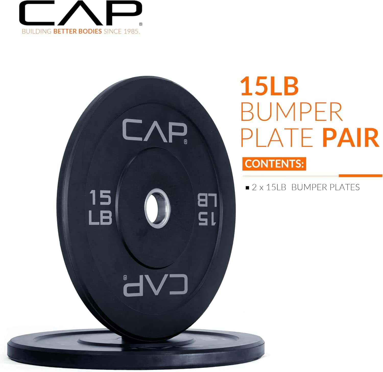 CAP Barbell Rubber Olympic Bumper Plate | Multiple Options CAP Barbell